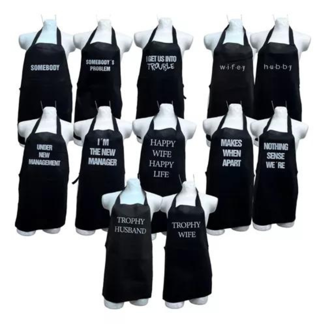 Paquetes De 100 Mandiles Para Boda en Ingles | Negro – TEXBEN DE MEXICO