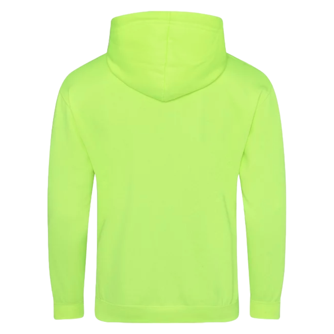 Hoodie Unisex Neón Con Gorro Suave