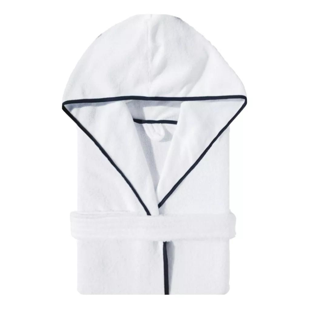 Bata De Baño Blanca Con Capucha