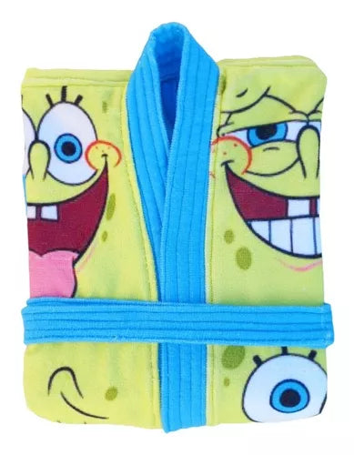Bata de Baño Microfibra para Niños - Bob Esponja