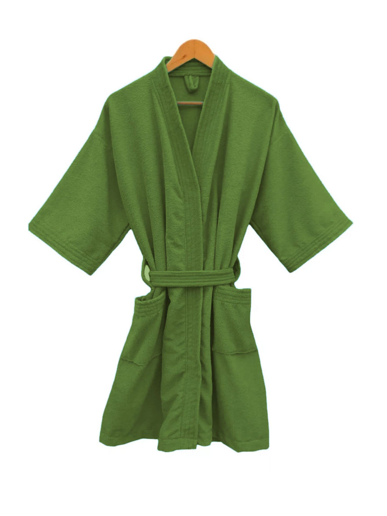 Bata de Baño Unisex Microfibra Verde Aguacate