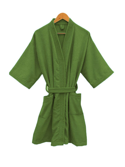 Bata de Baño Unisex Microfibra Verde Aguacate
