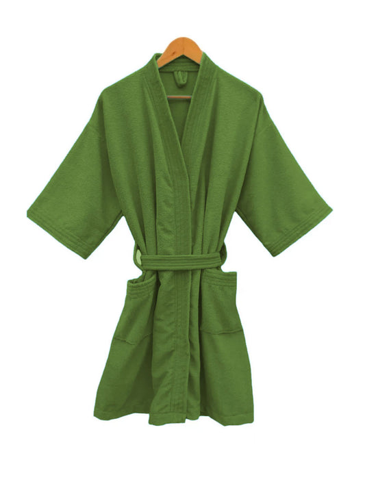Bata de Baño Unisex Microfibra Verde Aguacate