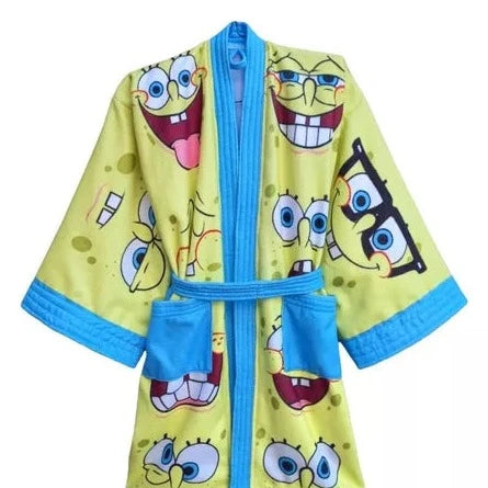 Bata de Baño Microfibra para Niños - Bob Esponja