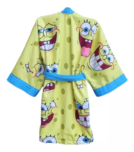 Bata de Baño Microfibra para Niños - Bob Esponja