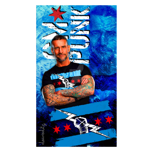 Toalla de baño WWE Cm punk - Suave y absorbente