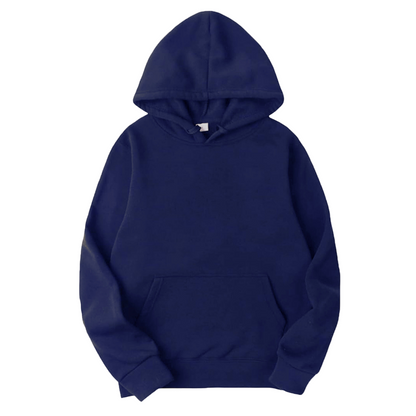 Hoodie Unisex Azul Marino Con Gorro Suave