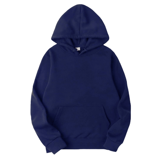 Hoodie Unisex Azul Marino Con Gorro Suave