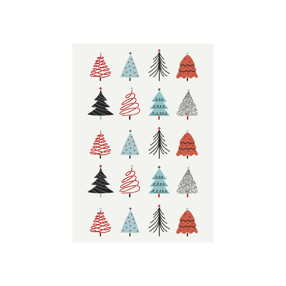 Paquete Toalla de Algodón Diseño Navidad 5 piezas  - 70 x 40 cm