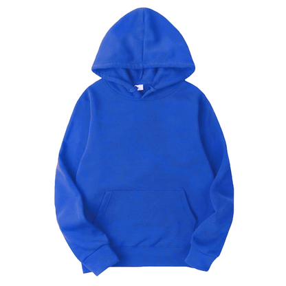 Hoodie Unisex Azul Con Gorro Suave