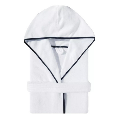 Bata De Baño Blanca Con Capucha
