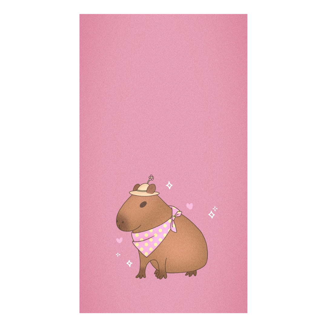 Toalla de Baño Capibara Kawaii | Suave y Absorbente