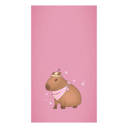 Toalla de Baño Capibara Kawaii | Suave y Absorbente