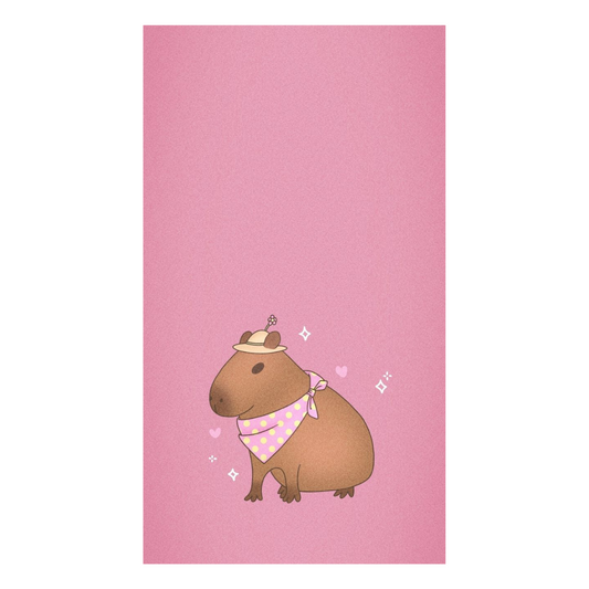 Toalla de Baño Capibara Kawaii | Suave y Absorbente