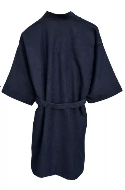 Bata de Baño Unisex Microfibra Negro