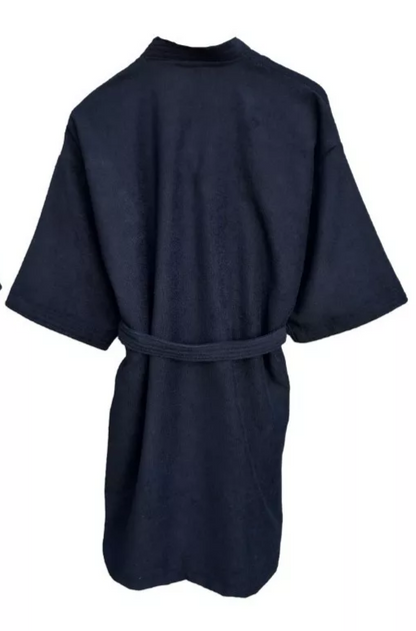 Bata de Baño Unisex Microfibra Negro