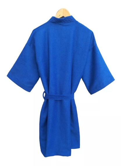 Bata de Baño Unisex Microfibra Azul Rey