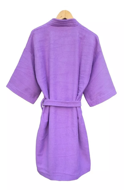 Bata de Baño Unisex Microfibra Lila