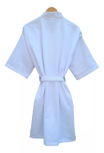 Bata de Baño Unisex Microfibra Blanco
