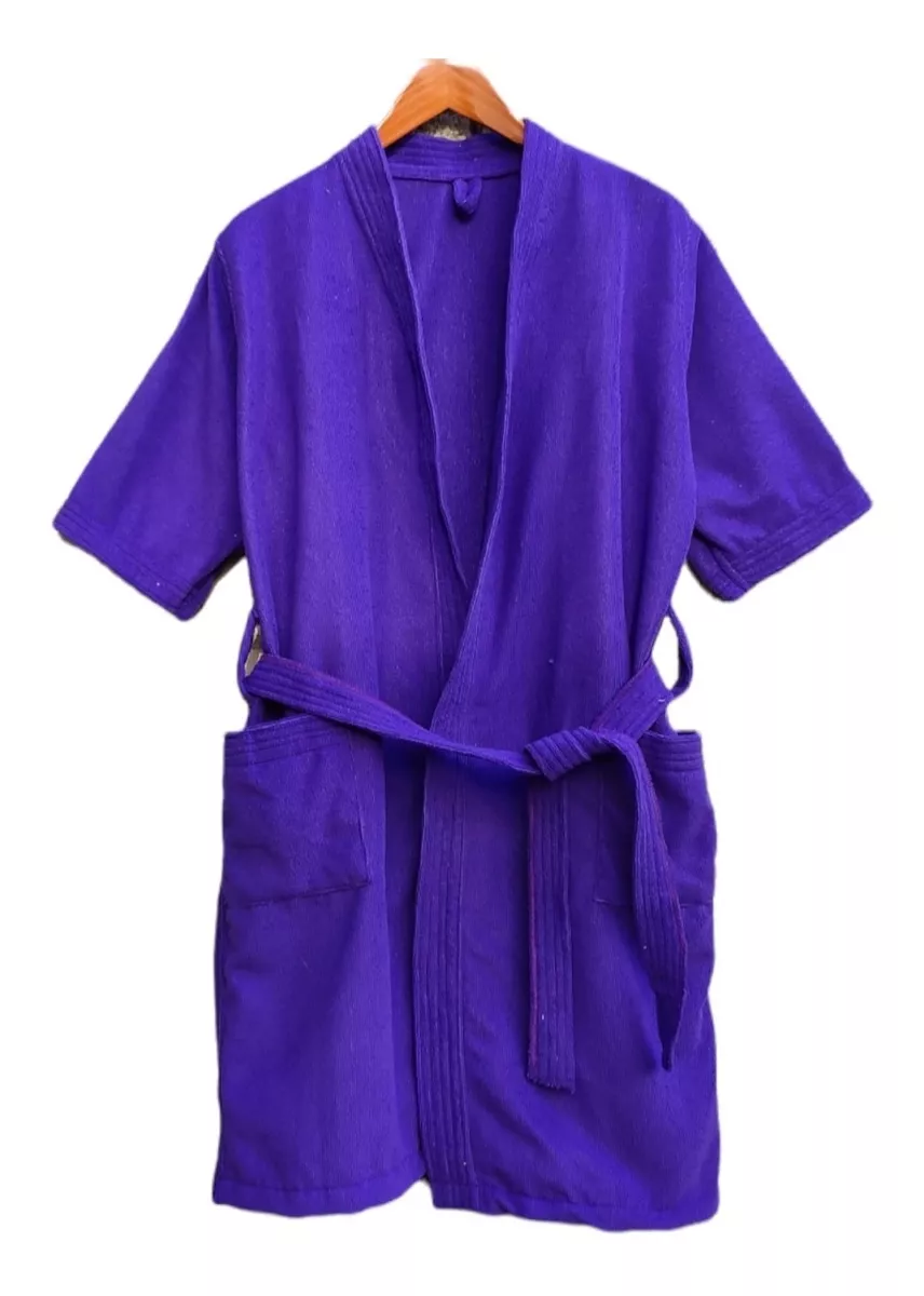 Bata de Baño Unisex Microfibra Morado