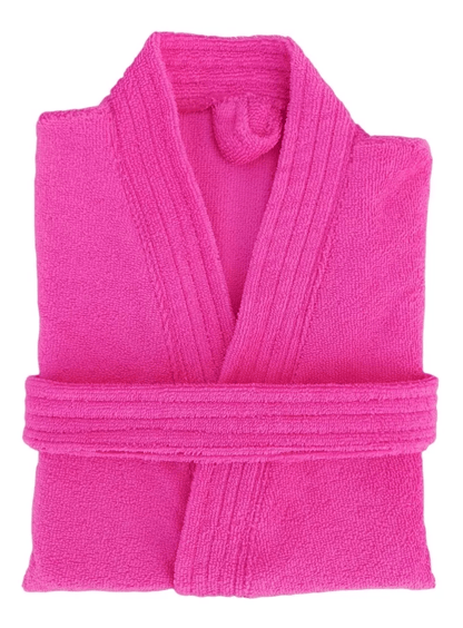 Bata de Baño Unisex Microfibra Fucsia