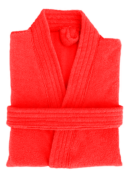 Bata de Baño Unisex Microfibra Rojo