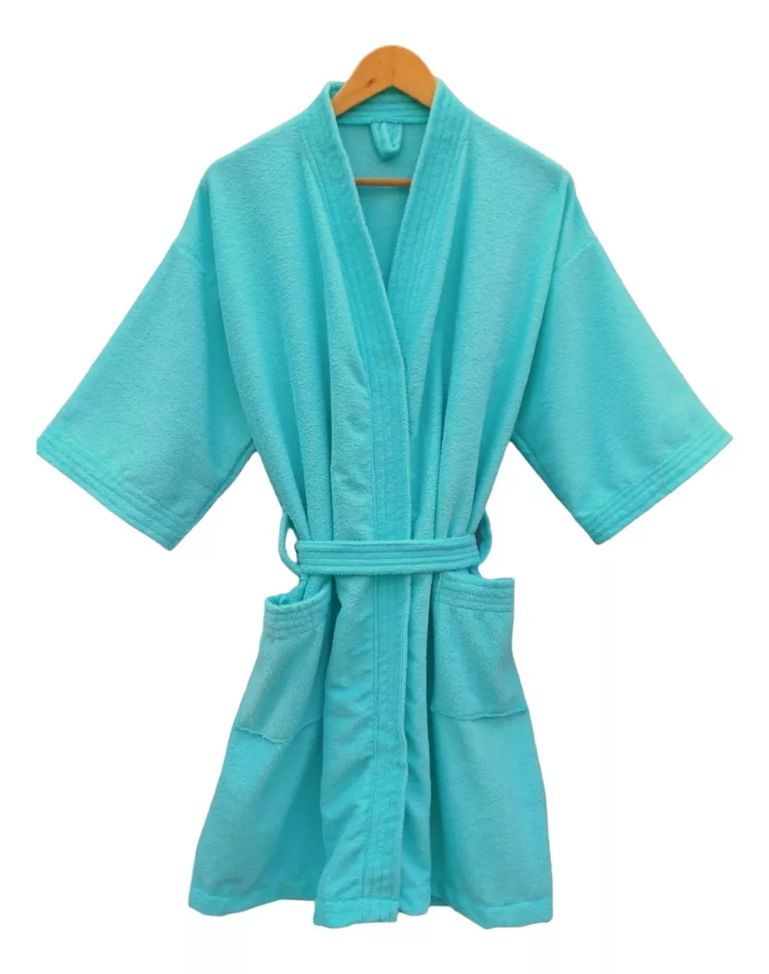Bata de Baño Unisex Microfibra Menta