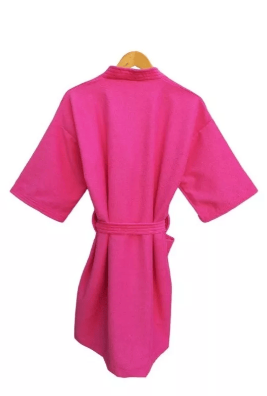 Bata de Baño Unisex Microfibra Fucsia