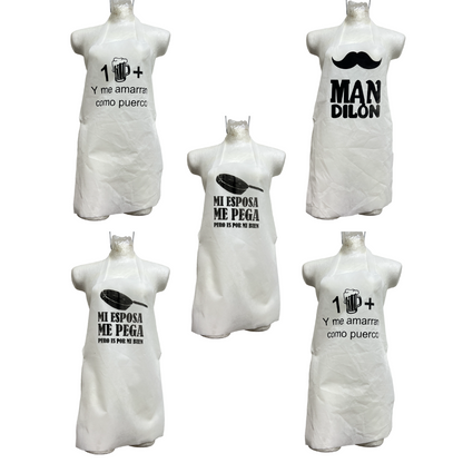 Paquete De 100 Mandiles Para Boda | Blanco