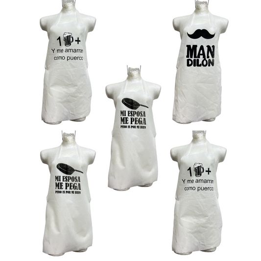 Paquete De 25 Mandiles Para Boda | Blanco