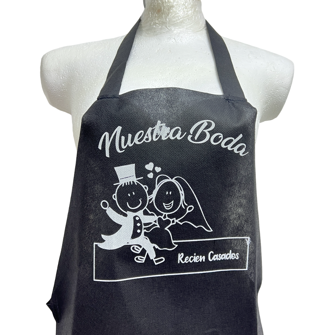 Paquetes De 25 Mandiles Para Boda | Negro