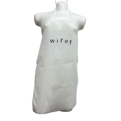 Paquete De 100 Mandiles Para Boda en Ingles | Blanco