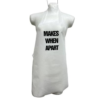 Paquete De 100 Mandiles Para Boda en Ingles | Blanco