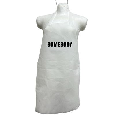 Paquete De 100 Mandiles Para Boda en Ingles | Blanco