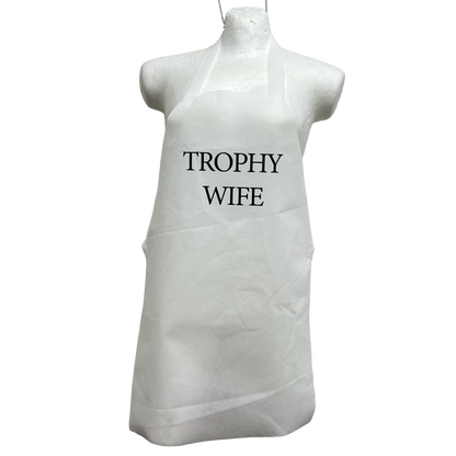 Paquete De 100 Mandiles Para Boda en Ingles | Blanco