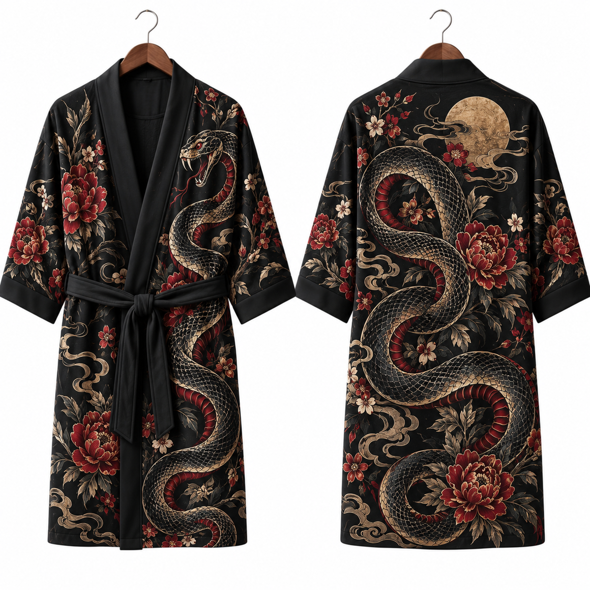 Batas De Baño Sublimada Estilo Oriental Unitalla