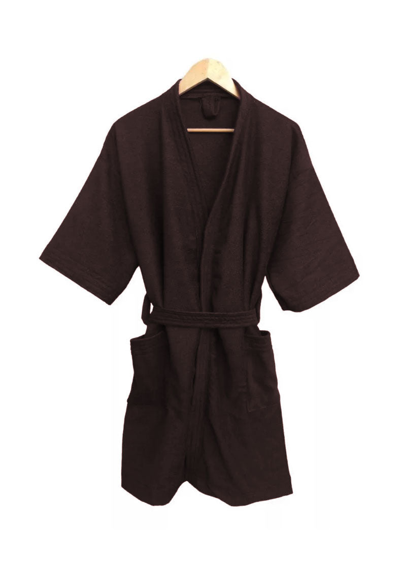 Bata de Baño Unisex Microfibra Café