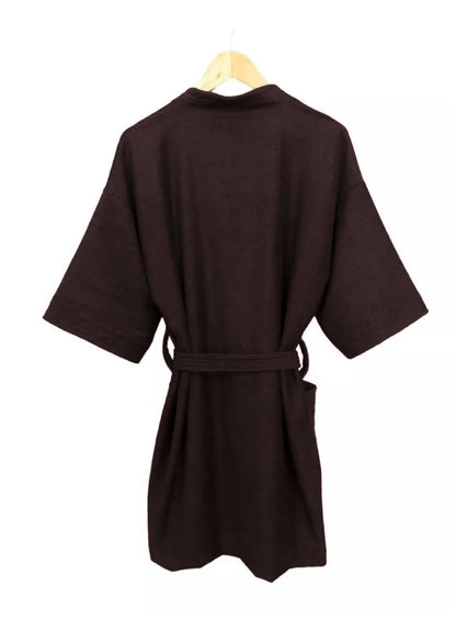 Bata de Baño Unisex Microfibra Café