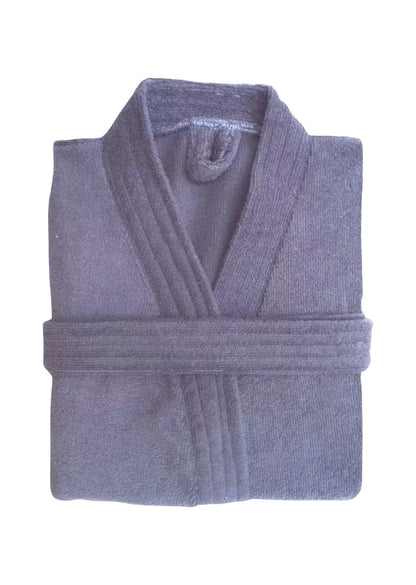 Bata de Baño Unisex Microfibra Gris Claro