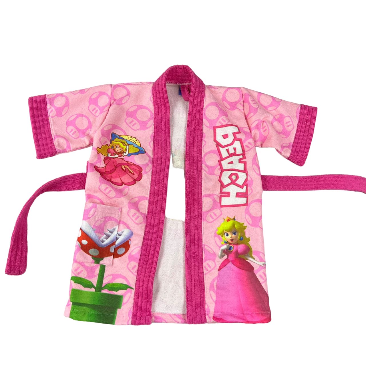Bata de Baño Microfibra Princesa Peach