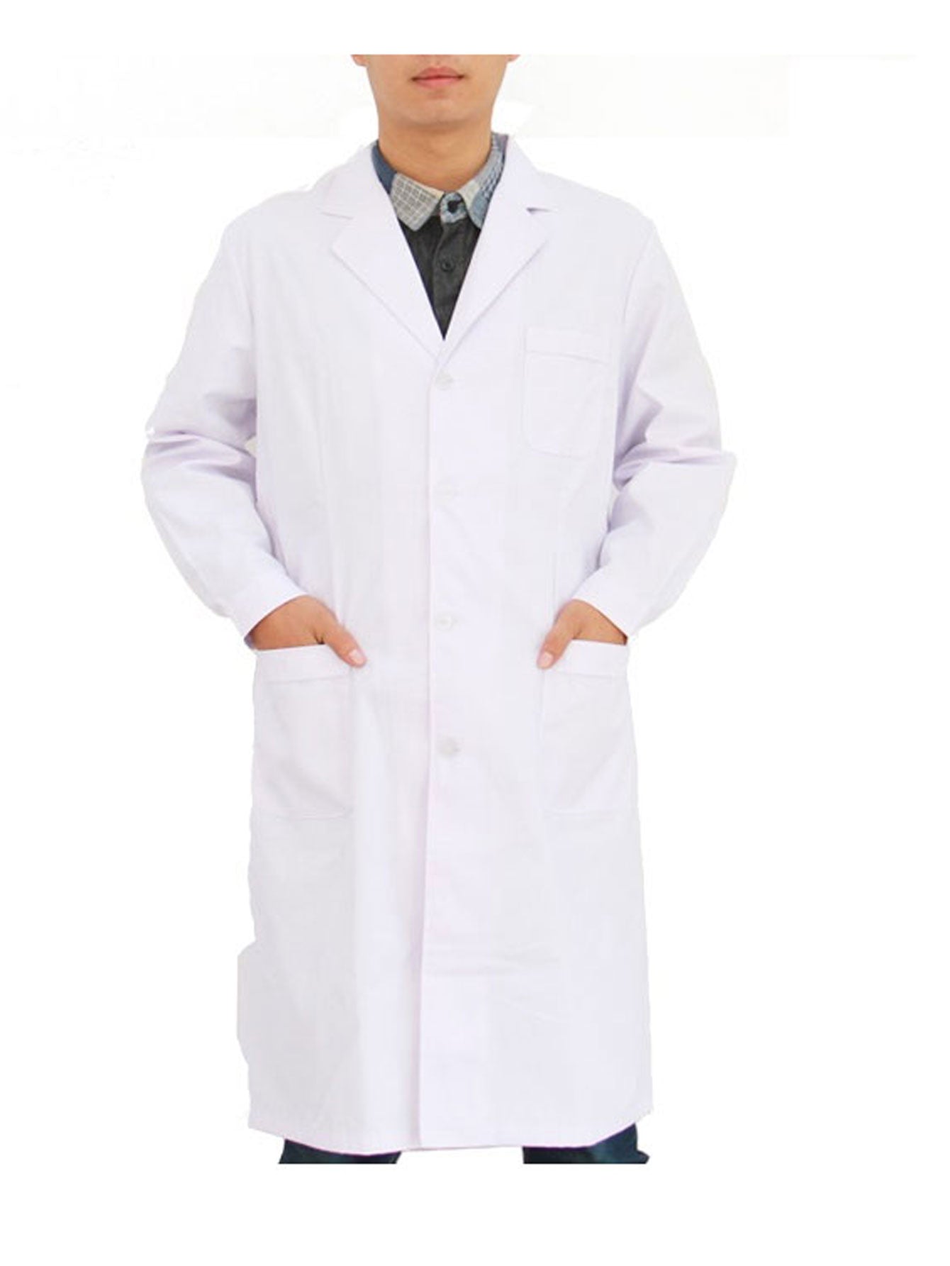 Bata Juvenil de Laboratorio Escolar de Gabardina